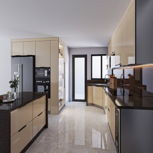 Tủ Bếp Inox Cánh Kính TBI05